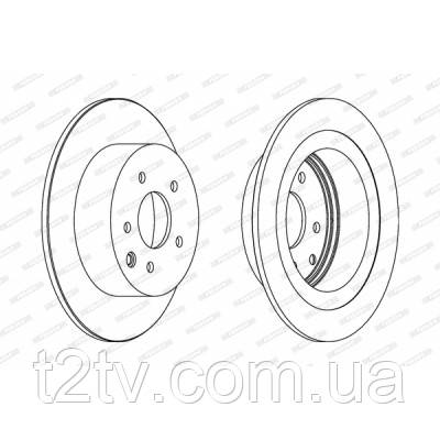 Тормозной диск FERODO DDF1590