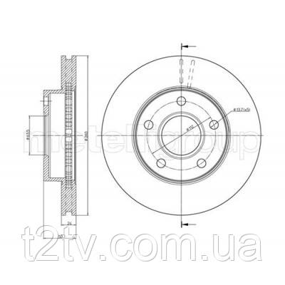 Тормозной диск METELLI 23-0120