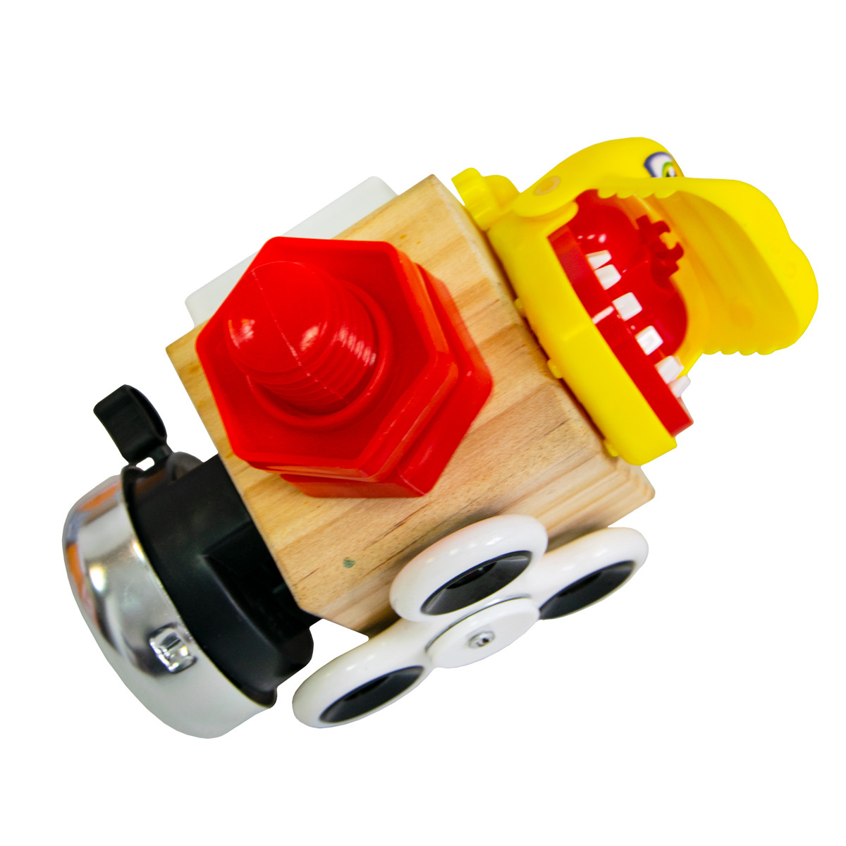 Бизикуб деревянный Busy Cube Montessori Toys "Бабочка с калькулятором" бизиборд для детей, busyboard (GK) - фото 3 - id-p1614178945