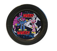 Тарілки "Хаггі Ваггі" чорні 18см(Поштучно) паперові малотиражні тарілочки