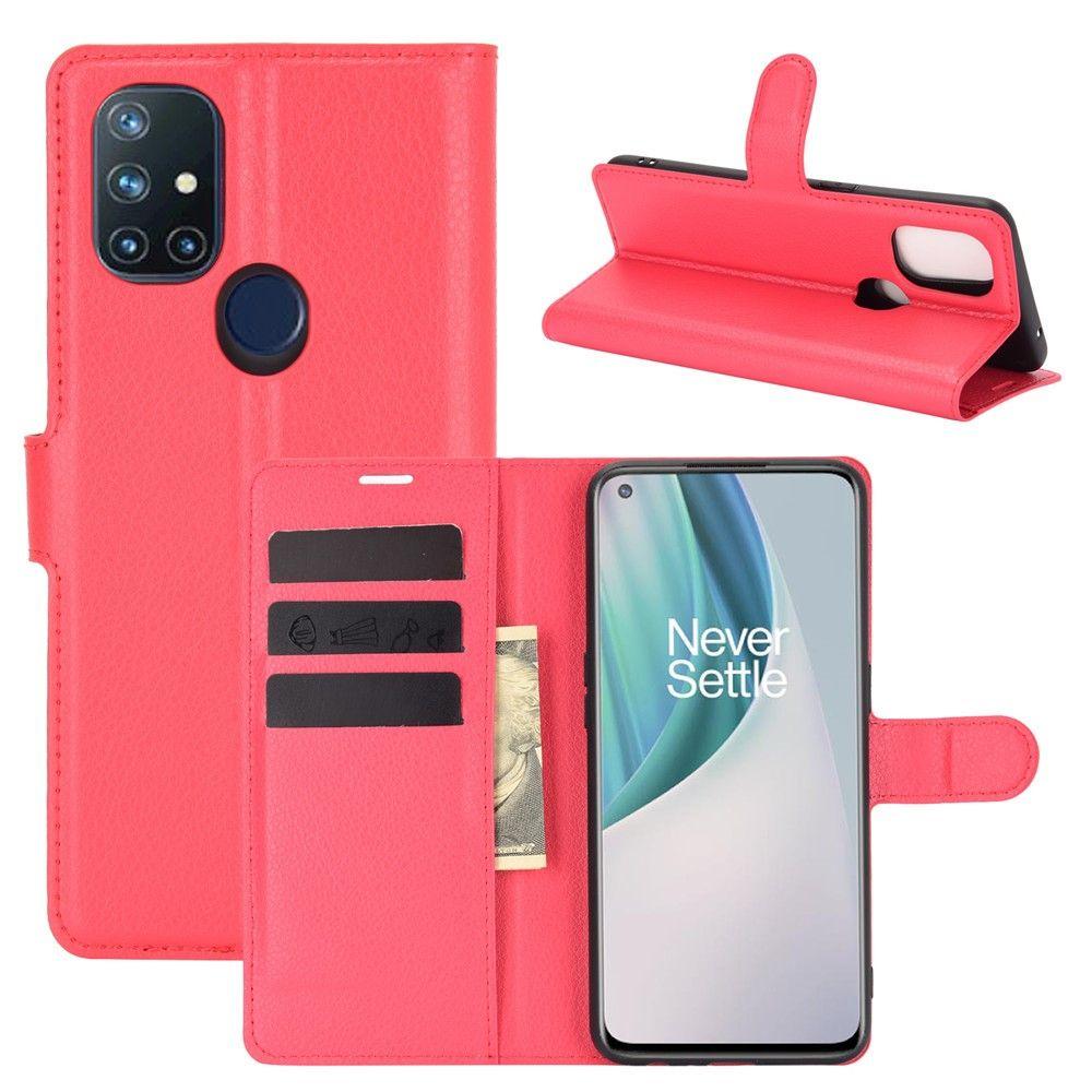 Чохол-книжка Litchie Wallet для OnePlus Nord N10 Red, фото 1