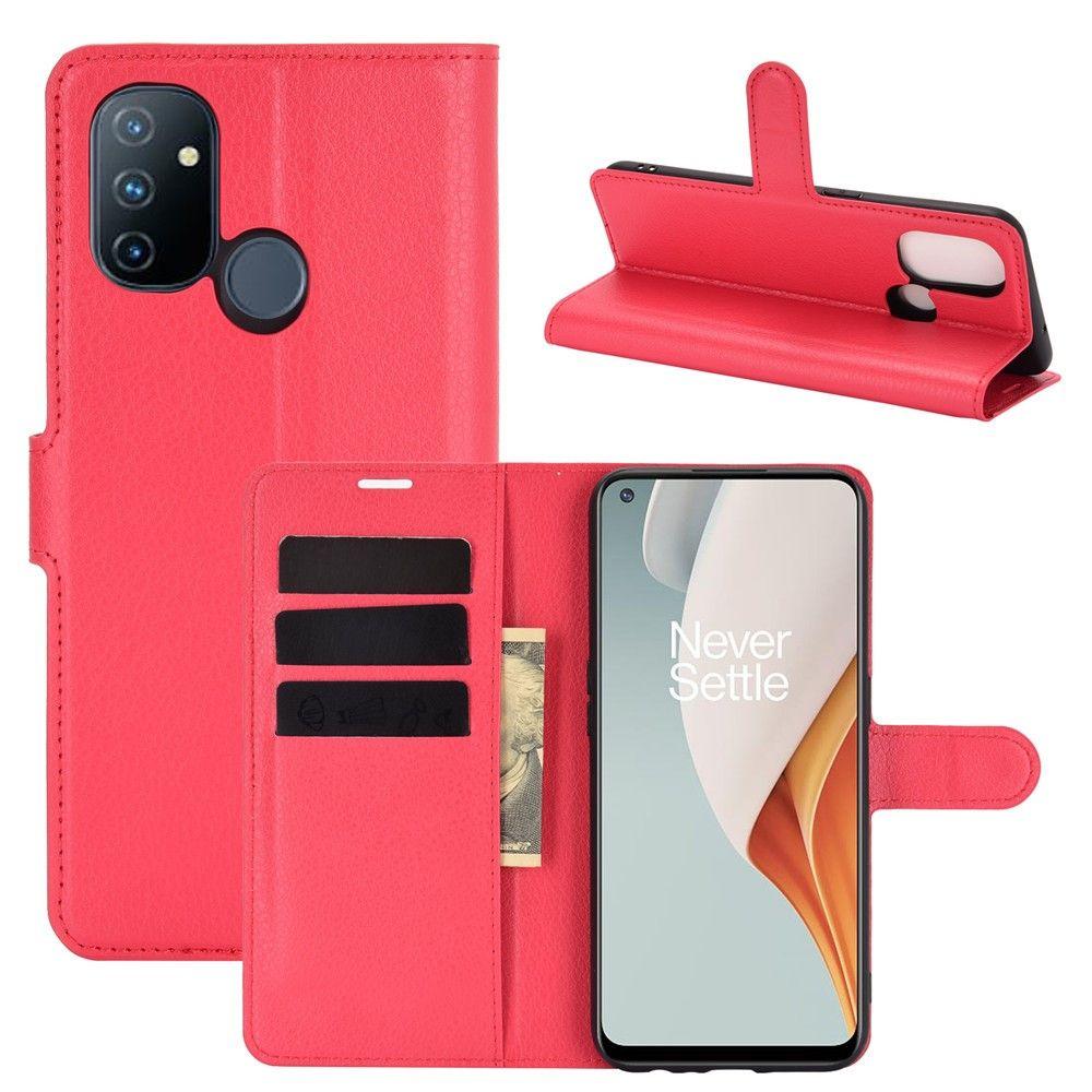 Чохол-книжка Litchie Wallet для OnePlus Nord N100 Red, фото 1