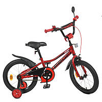 Велосипед детский PROF1 Y16221-1 16 дюймов, красный, Lala.in.ua