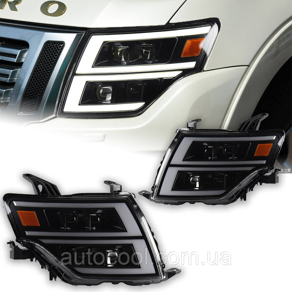Передні фари лід Mitsubishi Pajero 2006-2018 г. Мітсубісі Паджеро