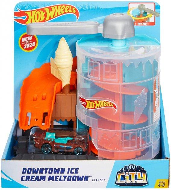 Ігровий набір Hot Wheels City Downtown Ice Cream Meltdown Центр Морозива GJK74