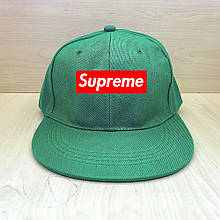 Кепка сніпбек Суприм (Supreme) чоловіча на кожен день, зелена