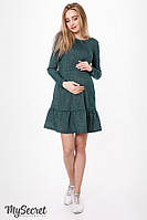 Тепле зелене плаття для вагітних і годуючих мам розмір 42 44 46 48
