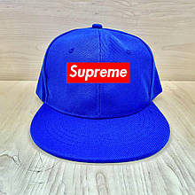 Кепка сніпбек Суприм (Supreme) чоловіча на кожен день, синя