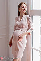 Торжественное платье трикотажное с пайетками для беременных и кормящих мам, размер S, M, L, XL
