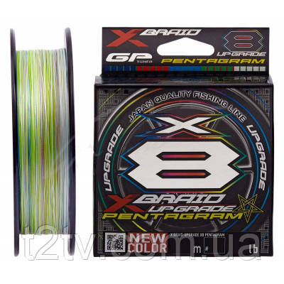 Шнур YGK X-Braid Upgrade X8 Pentagram 200m 0.6/0.128mm 14Lb/6.3kg (5545.03.82)