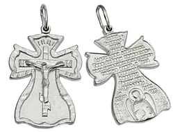 Срібний хрестик із молінню 1010кр. DARIY 1010кр