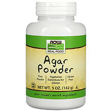 Агар у порошку NOW Foods, Real Food "Agar Powder" замінник желатину (142 г)