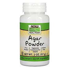Агар у порошку NOW Foods, Real Food "Agar Powder" замінник желатину (57 г)