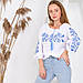 Вишита блуза Moderika Трояндова Долина блакитна, фото 4