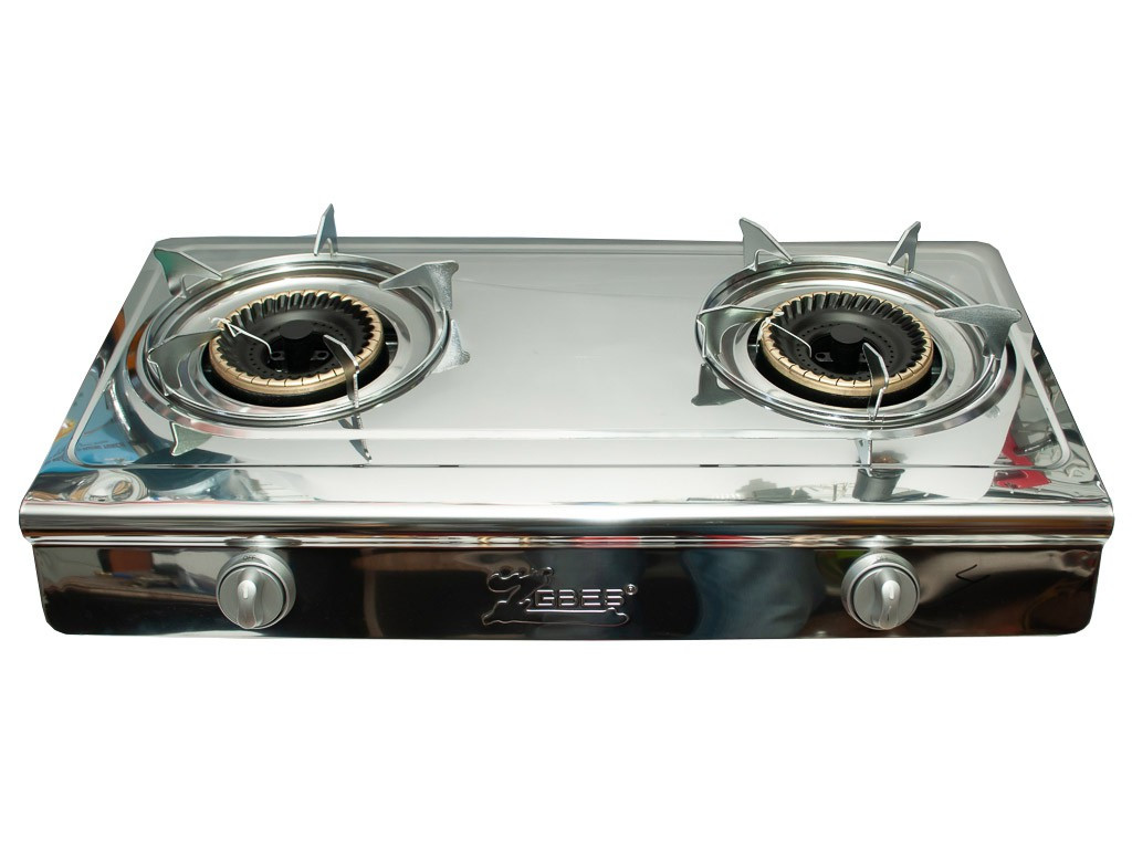 Газова плита з нержавіючої сталі ZGBES (2 конфорна плита)