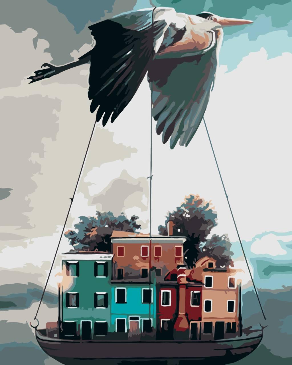 Картина за номерами Origami Під крилами LW 3134 40*50 см, фото 1