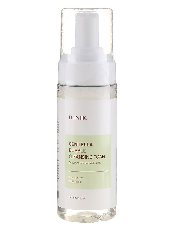 М'яка пінка для вмивання Iunik Centella Bubble Cleansing Foam 150 мл