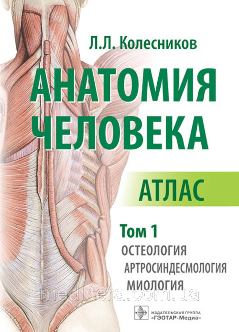 Коліщатка Л.Л.Анатомія людини. Атлас у 3-х томах. Том 1. Остеологія, артросиндесмологія, міологія