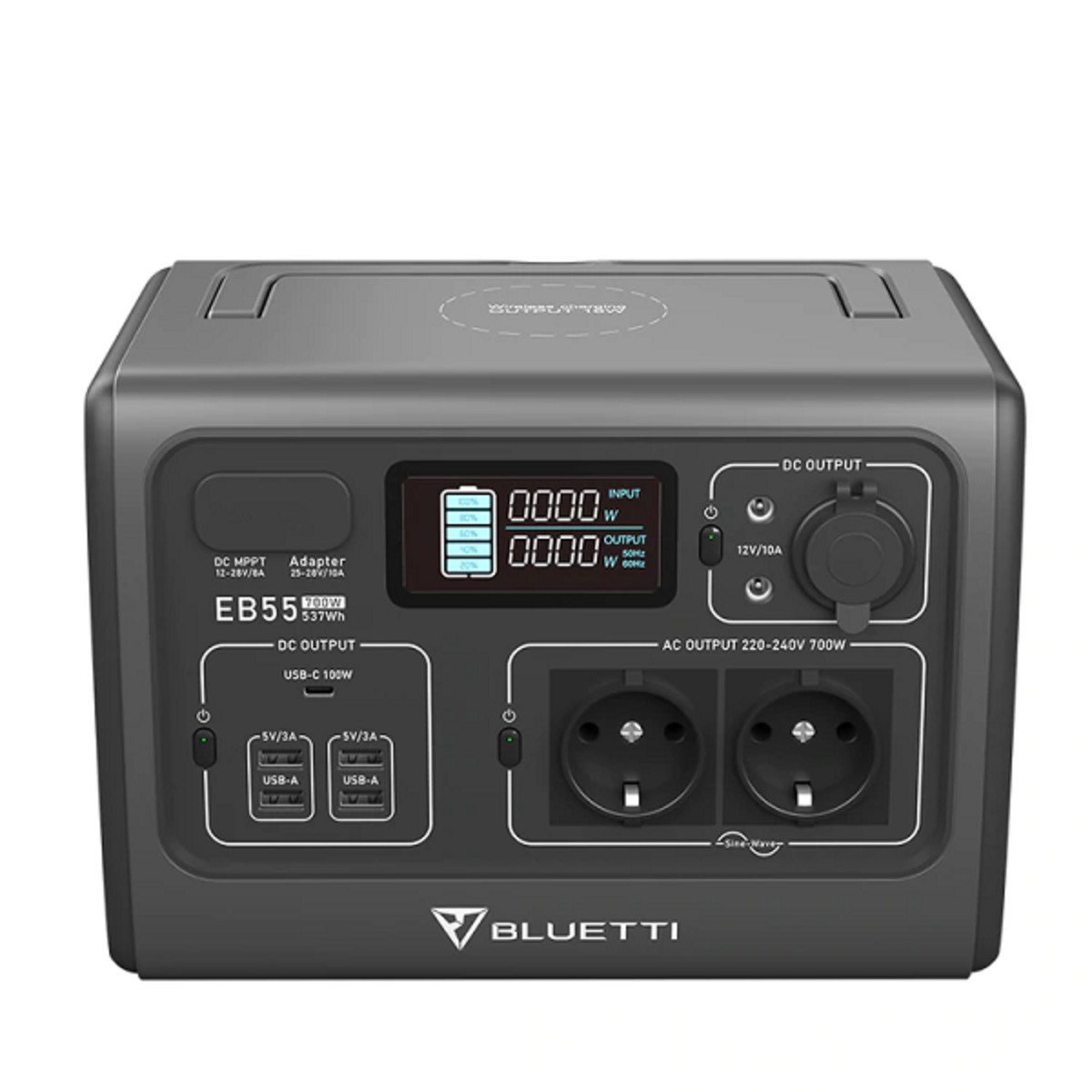 Портативна система питания PowerOak Bluetti EB55 (700 Вт / 537 Вт*ч). Автономне живлення для кемпінгу, фото 1