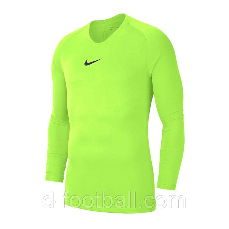 Дитяча компресійна термофутболка Nike Dry Park First Layer LS AV2611-702, Салатовий, Розмір (EU) — 140 cm