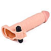 Насадка з вібрацією Add 3" Vibrating Penis Sleeve, Flesh, фото 5