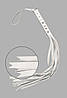 Флогер S&M Fancy Leather Floger, White, фото 4
