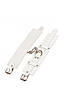 Наручники Leather Dominant Hand Cuffs, White, фото 4