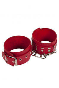 Окови Leather Restraints Leg Cuffs, Red