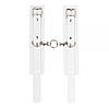 Наручники Leather Standart Hand Cuffs, White, фото 3