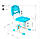 Комплект парта Cubby Fressia Grey + дитячий стілець FunDesk SST3 Blue, фото 10