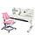 Комплект парта для школярів Cubby Iris Grey + ергономічне крісло FunDesk Diverso Pink, фото 3