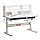 Комплект для підлітка парта Fundesk Fiore II Grey + дитячий стілець FunDesk SST3L Grey, фото 3