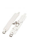 Наручники Leather Dominant Hand Cuffs, White, фото 3