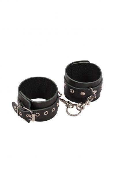 Наручники для ігор Leather Restraints Hand Cuffs, Black