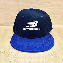 Кепка сніпбек Нью Беланс (New Balance) чоловіча на щодень, синя