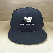 Кепка сніпбек Нью Беланс (New Balance) чоловіча на кожен день, чорна