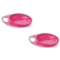 Тарелка для кормления Nuvita Easy Eating (мелкая 2шт.) (NV8451Pink)