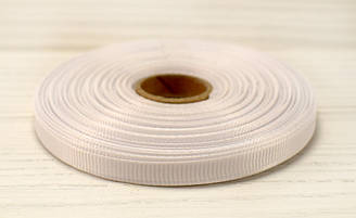 Стрічка репсова 0,6 см - №1 біла