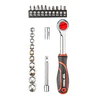 Набор торцевых гаечных ключей Top Tools 1/4 ", 23 ед.