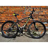 Велосипед CrossBike 27.5" Shark 2021 Рама 19,5" black-green, фото 3