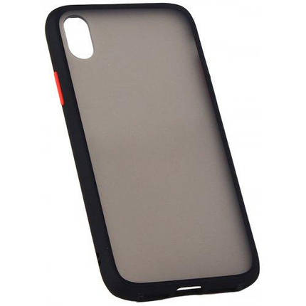 Чохол Matte Case для Realme 6 Pro Чорний/Червоний, фото 1