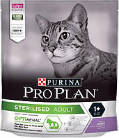 Сухий корм для стерилізованих кішок і котів Purina Pro Plan Sterilised Adult 1+ Cat Turkey з індичкою 400 г