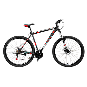 Велосипед CrossBike 27.5" Shark 2021 Рама 19,5" black-red