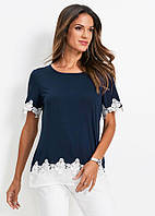 Блузка жіноча темно-синя 64-66 Bonprix