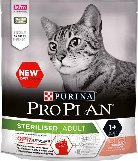 Сухий корм для котів Purina Pro Plan Sterilised з лососем 400 г