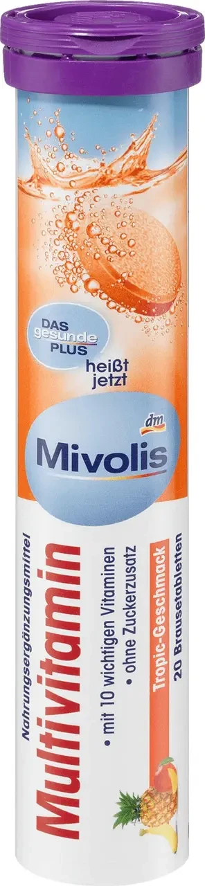 "Мультивітамін" Вітаміни Міволіс водорозчинні (без цукру) Mivolis, фото 1