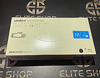 Сертифицированные латексные перчатки супер качества Nitrylex Santex Mercator M,L размеры 100 шт/уп!