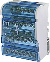 Блок распределительный EDB-407 (4p, 3L+PE/N) 125A 7 выходов ETI