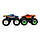 Набір машинок Hot Wheels Monster trucks Bigfoot and Snake bite 1:64 (FYJ64/GTJ51), фото 3