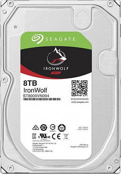 Жорсткий диск Seagate IronWolf HDD 8TB 7200rpm 256MB ST8000VN004 3.5" SATAIII NEW